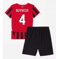 Dres AC Milan Ismael Bennacer #4 Domáci pre deti 2024-25 Krátky Rukáv (+ trenírky)